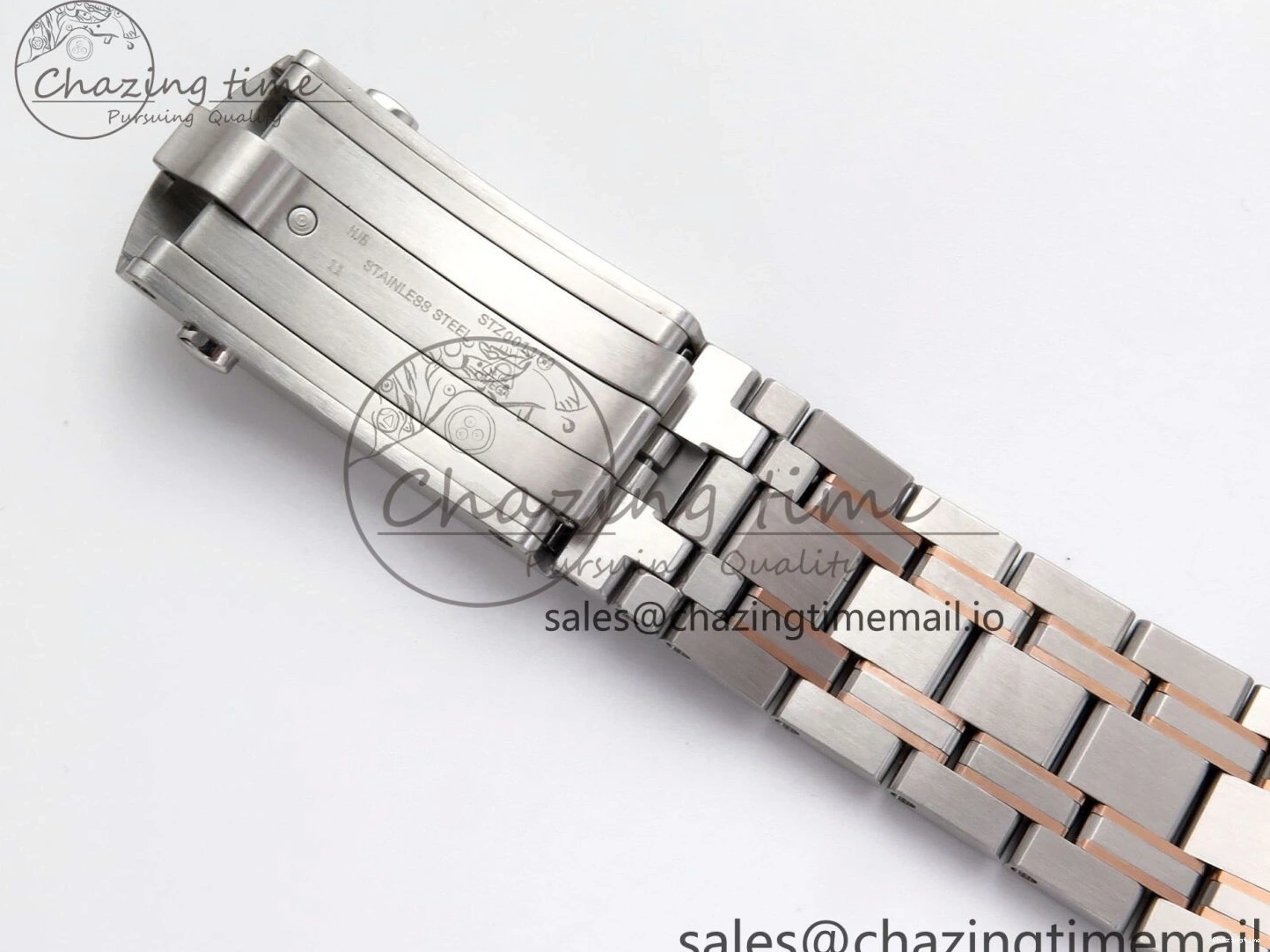 0131 Seamaster 300m Chrono SS RG OMF 1:1 Best Edition Blue Dial on SS RG Bracelet A Timeless 7686